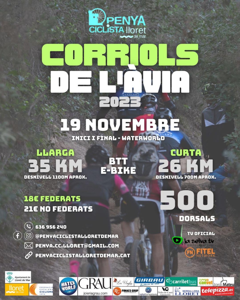 CORRIOLS DE L'AVIA - 2023 - Inscríbete